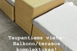 Taupantiems vietabalkono/terasoskomplektukas!, Parduodu, € 100.00